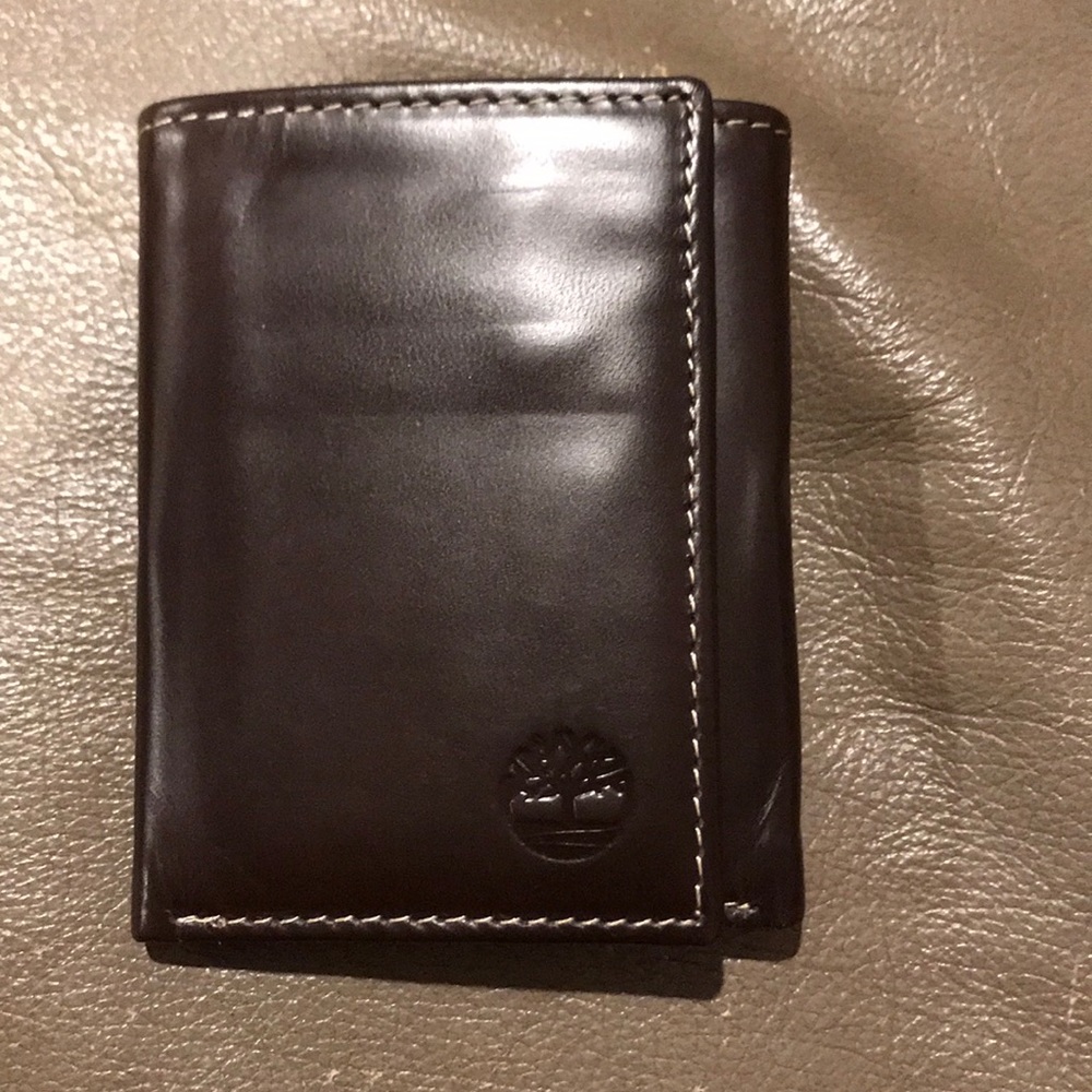 Dark chocolate timberland wallet